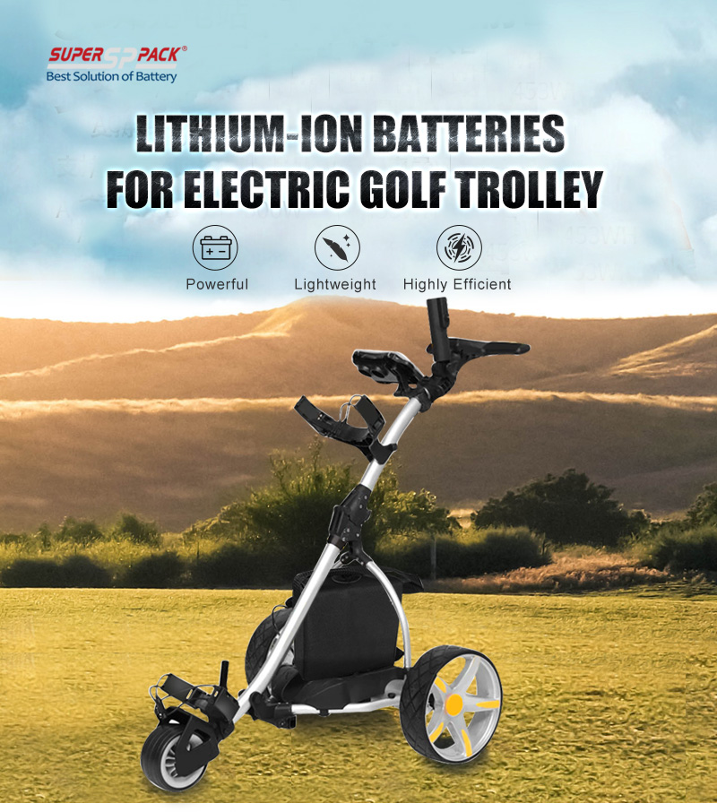 12-V-Lithium-Ionen-Batterien für elektrischen Golftrolley