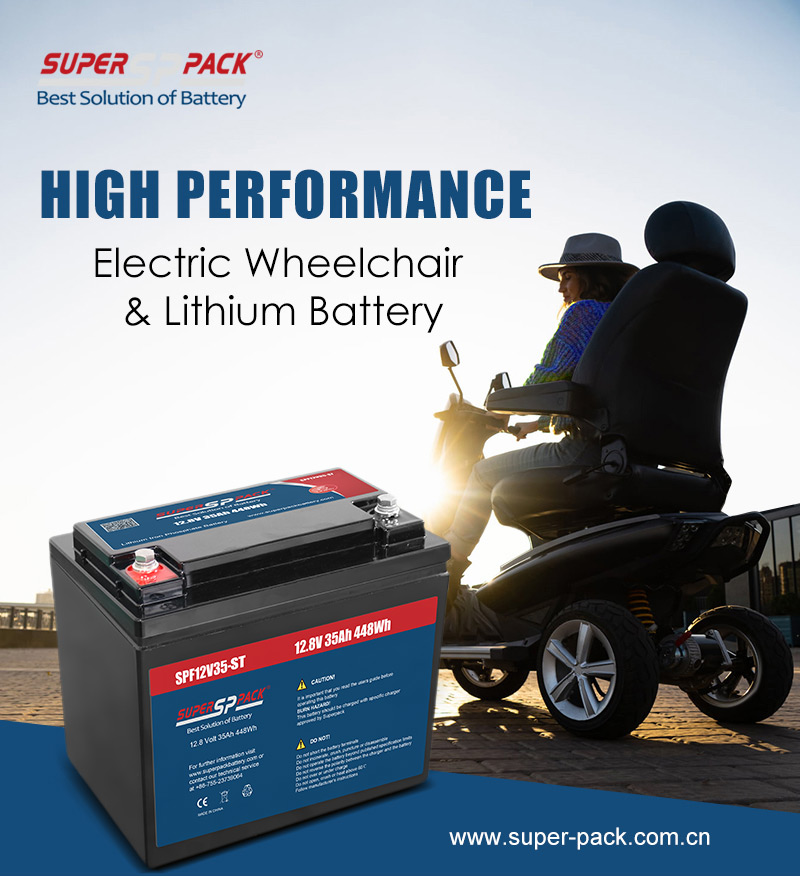 Superpack Lithium 12V35Ah Mobilitätsroller-Batterie