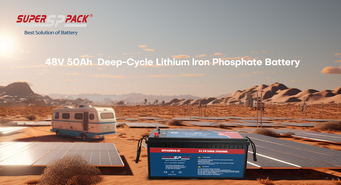 Superpack 48 V 50 Ah Deep-Cycle Lithium-Eisenphosphat-Batterie