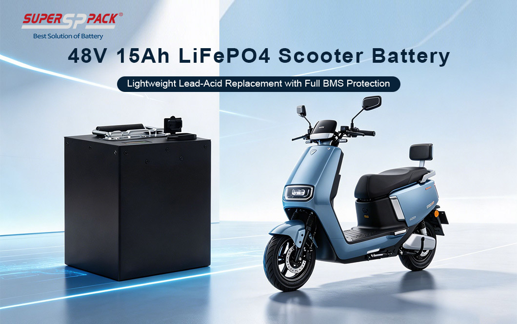 48V 15Ah 720Wh LiFePO₄ Battery for E-Bikes & Electric Scooters