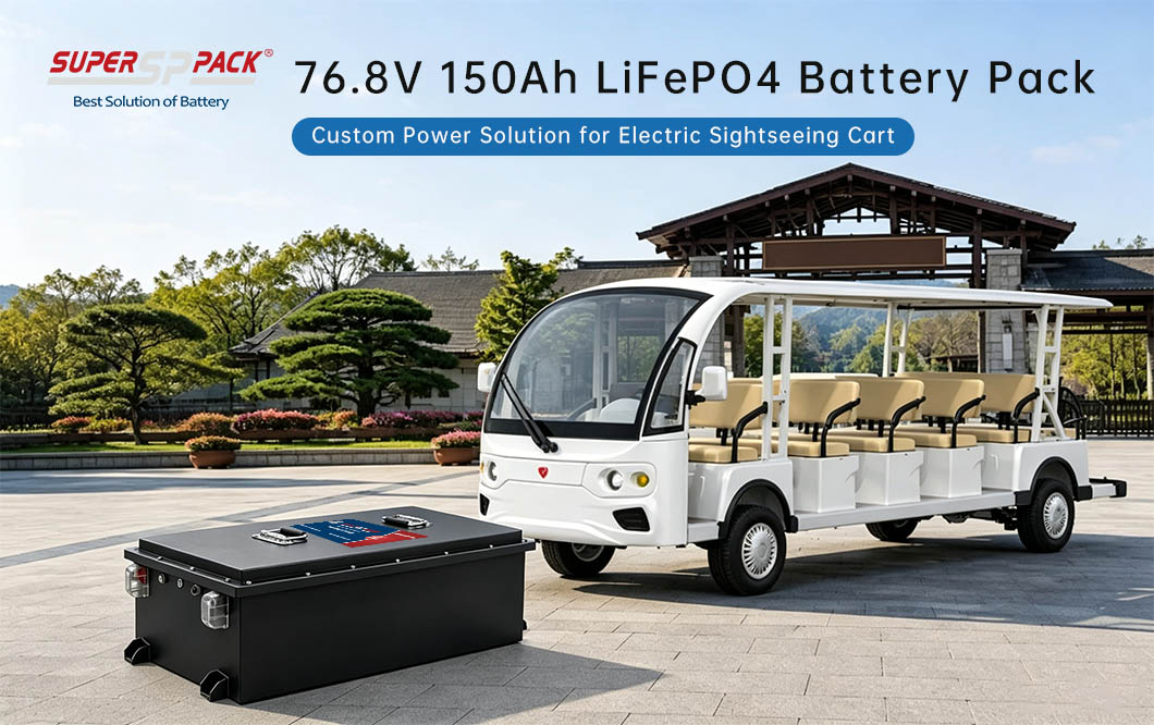 11520Wh 76.8V LiFePO4 Battery for Sightseeing Car